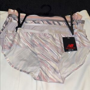 New Balance Women's Athletic Shorts - Pink and Gray